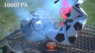 وقتی یک توپ رو بیش از انداره باد می کنیم چه می شود؟