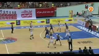 خلاصه بسکتبال آسیا چلنج: ایران ۱۱۴-۴۱ تایلند