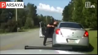 وقتی زن راننده هیچ جوره تسلیم پلیس نمیشه