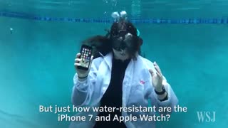 تست آیفون 7 پلاس در زیر آب
