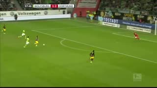 خلاصه بازی: ولفسبورگ 1 - 5  دورتموند