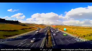 تایم لپس شهر زیبای تهران / رسانه تصویری وی گذر
