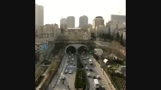 تایم لپس جالب از تونل رسالت تهران / رسانه تصویری وی گذر