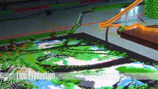 حرکات دومینویی با 550000 قطعه