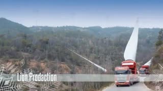 کامیون های بسیار بزرگ - حامل تیغه بزرگ توربین های بادی