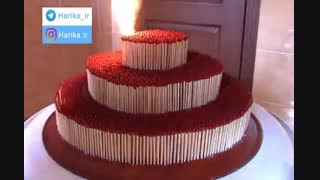 آتش زدن 7000 کبریت - دیدنی و جالب. ببینید!