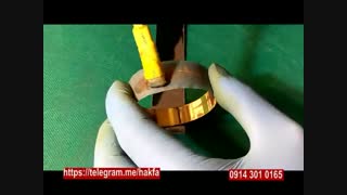 حکاکی طرح روی قطعه استوانه ای