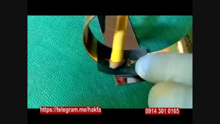 حکاکی آرم داخل قطعه استوانه ای