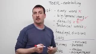 TOEFL & IELTS skills – Notetaking