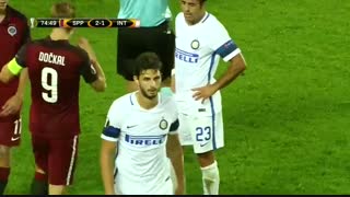 خلاصه بازی: اسپارتاپراگ 3 - 1  اینترمیلان
