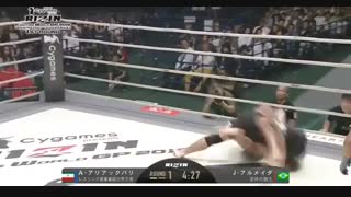 مسابقه mma امیر علی اکبری دمشششششششش گرم