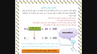 آموزش راهبرد روش نمادین (ریاضی هفتم)