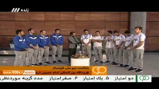 گفتگو با بازیکنان تیم ملی فوتسال پس از بازگشت به ایران (نود ۱۲ مهر)