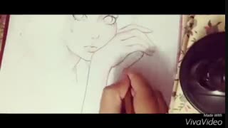 Girl painting