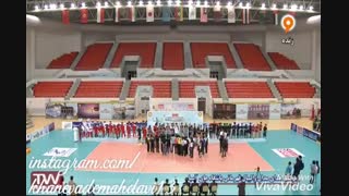 لحظه ی اعلام نام مهدی مهدوی به عنوان بهترین پاسور آسیا