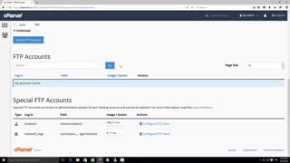 نحوه ایجاد اکانت ftp توسط ابزار ftp accounts در سی پنل