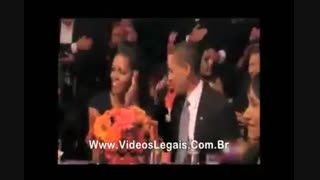 غیرتی شدن زن اوباما و شکوندن گلدان روی سر اوباما!!! اوباما خجالت بکش!!! خخخ