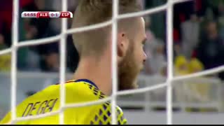 خلاصه بازی:  آلبانی 0 - 2  اسپانیا