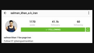 فن پیج  ما در اینستاگرام را دنبال کنید (فن پیج سلمان خان)