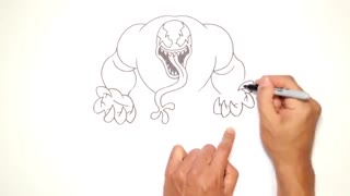 اموزش نقاشی کردن Venom