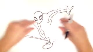 اموزش نقاشی کردن Spider Man