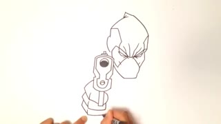 اموزش کشیدن Dead Pool