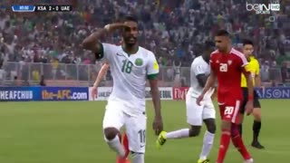 خلاصه بازی عربستان 3-0 امارات با گزارشگر عربی