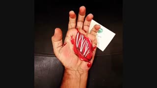 نقاشی سه بعدی روی دست