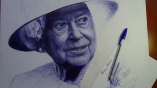 نقاشی با خودکار بیک قسمت چهارم