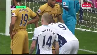 خلاصه بازی:  وست برومویچ  1 - 1  تاتنهام