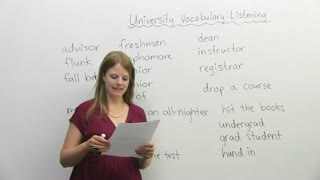 IELTS & TOEFL Listening Practice: Academic Vocabulary