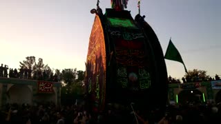 مراسم نخل برداری در روستای سریزد - مهر 95