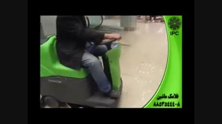 اسکرابرسرنشیندار-نظافت سریع مزاکزتجاری-زمینشوی-اسکرابر -فلامک ماشین