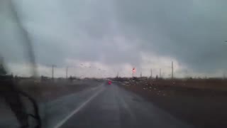 از کچو تا اردستان در هوای بارانی