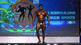 پرویز عطارد در 50 امین مسابقات پرورش اندام آسیا