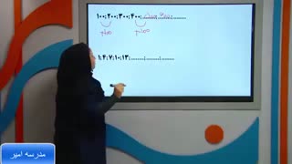 ریاضی چهارم الگوها
