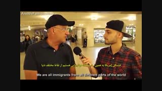 نظرات مردم نیویورک درباره حجاب ( فوق العاده جالب)
