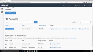 نحوه اتصال اکانت ftp سی پنل به نرم افزار cuteftp