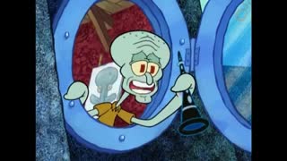 when squidward gets handsome