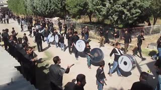 دسته زنجیر زنی روز عاشورا 1395