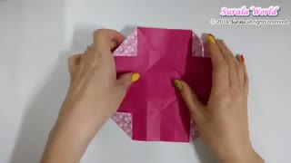 آموزش اوریگامی ساخت (جعبه گل لاله)