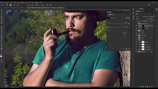شارپ تصاویر افکت HDR بر روی پرتره در فتوشاپ