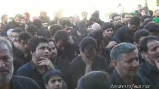 فضای غمبار عصر عاشورا در طزنج محرم1395