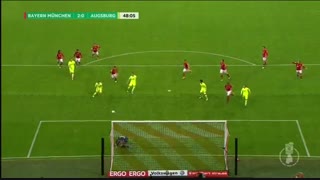 خلاصه بازی:  بایرن مونیخ  3 - 1  آگزبورگ