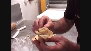 پیچیدن نان مدل گل رز