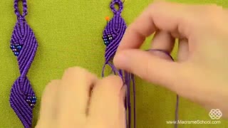 بافت دستبند - مکرومه