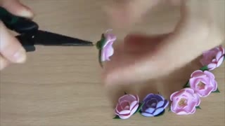 دستبند گل با خمیر پلیمر