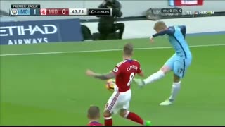 خلاصه بازی:  منچسترسیتی  1 - 1  میدلزبورو