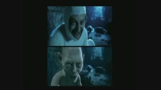 Andy Serkis performs Gollum's
