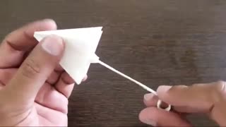 آموزش ساخت چتر زیبا با اوریگامی